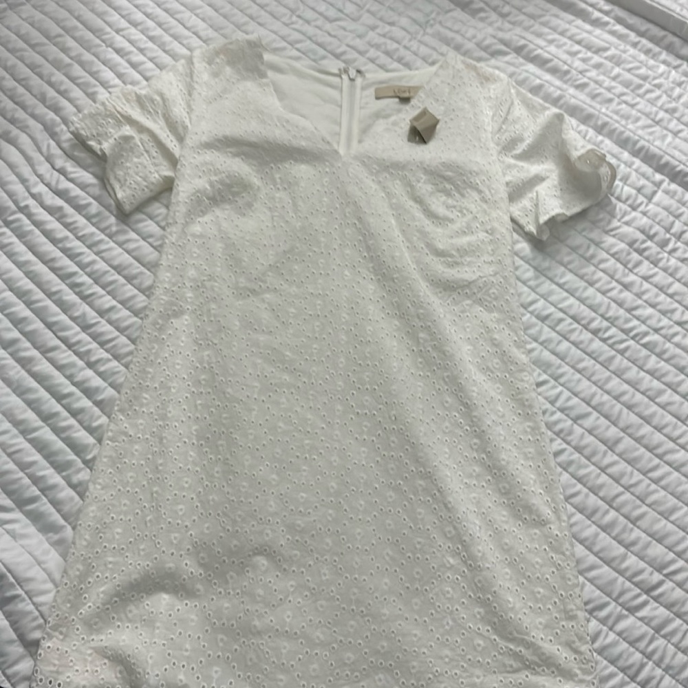 NWT WHITE LOFT DRESS SZ 00P